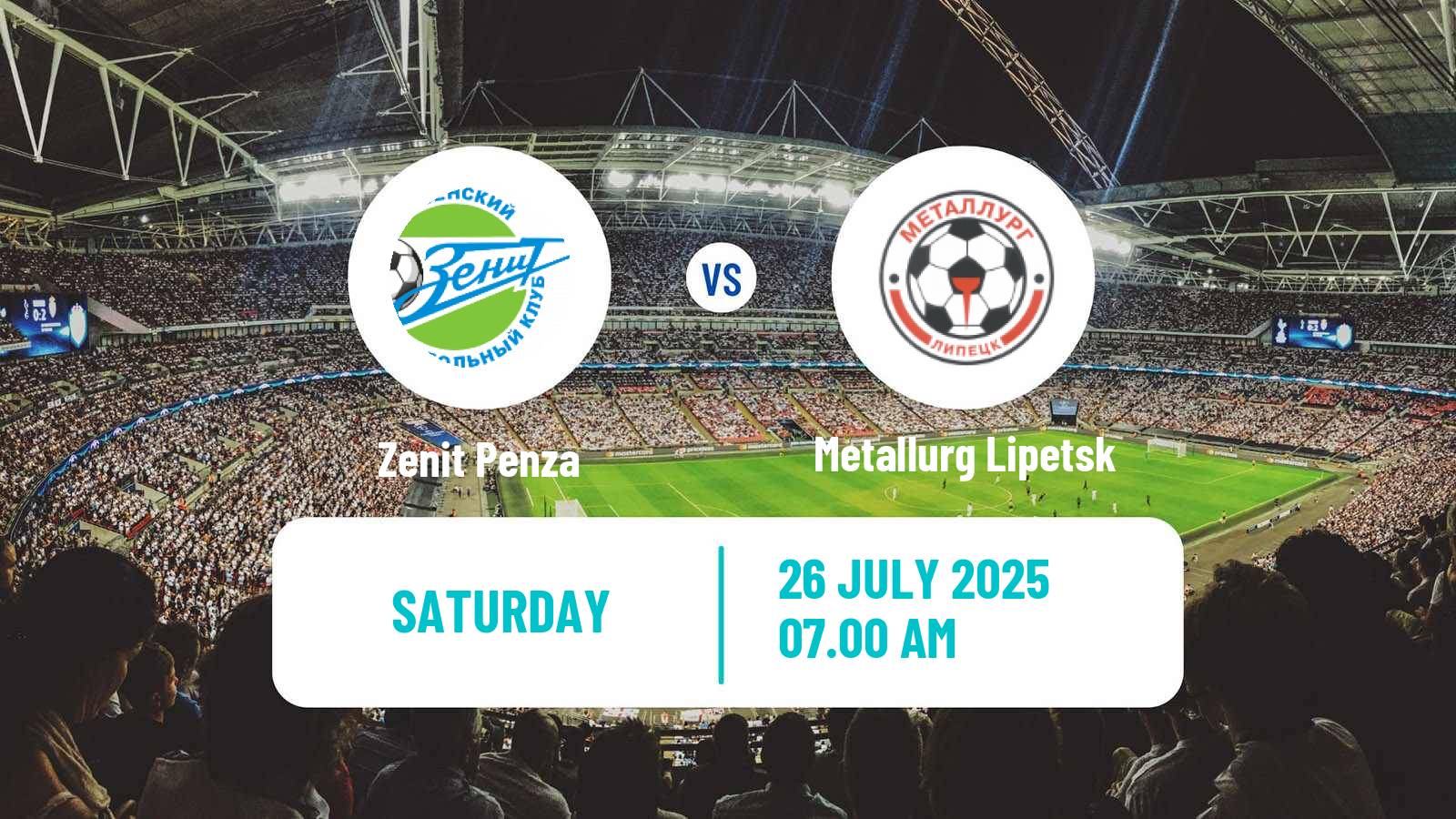 Soccer FNL 2 Division B Group 3 Zenit Penza - Metallurg Lipetsk