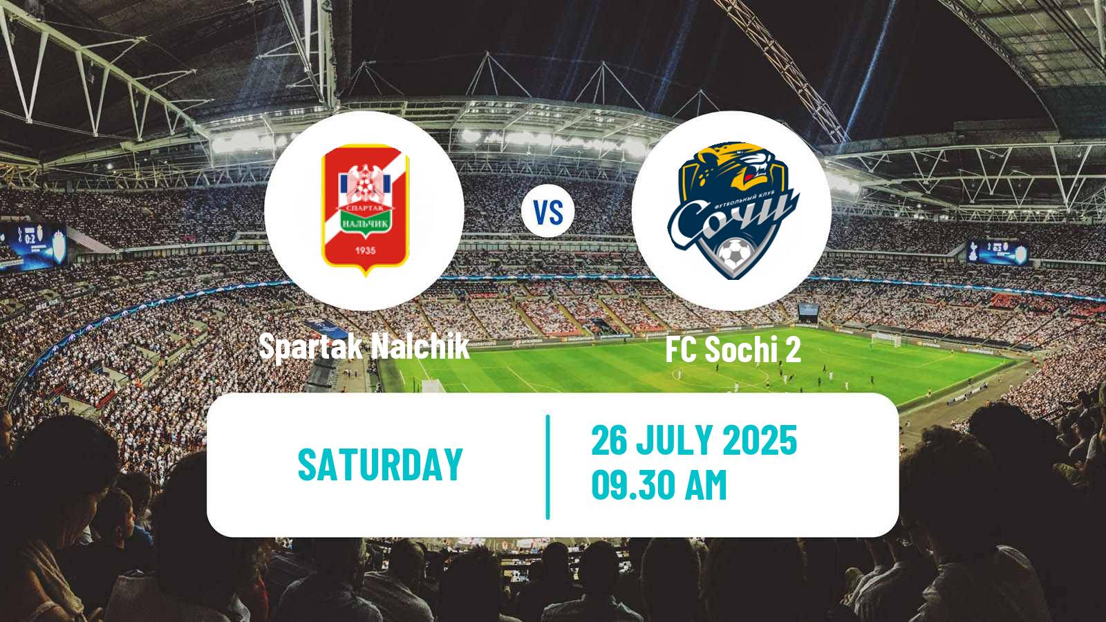 Soccer FNL 2 Division B Group 1 Spartak Nalchik - Sochi 2