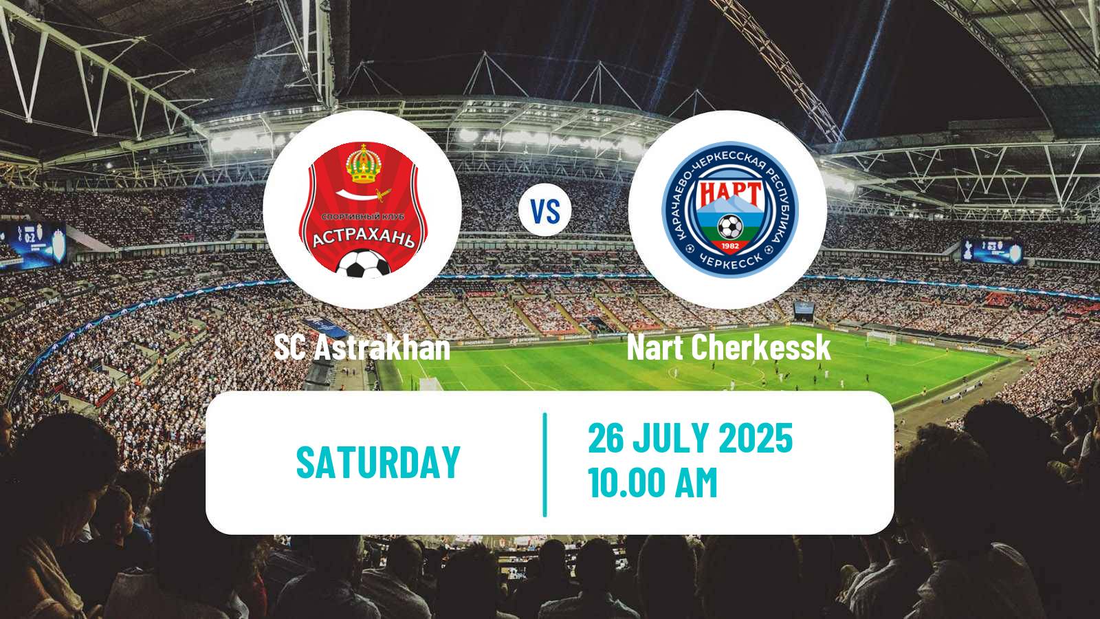 Soccer FNL 2 Division B Group 1 Astrakhan - Nart Cherkessk