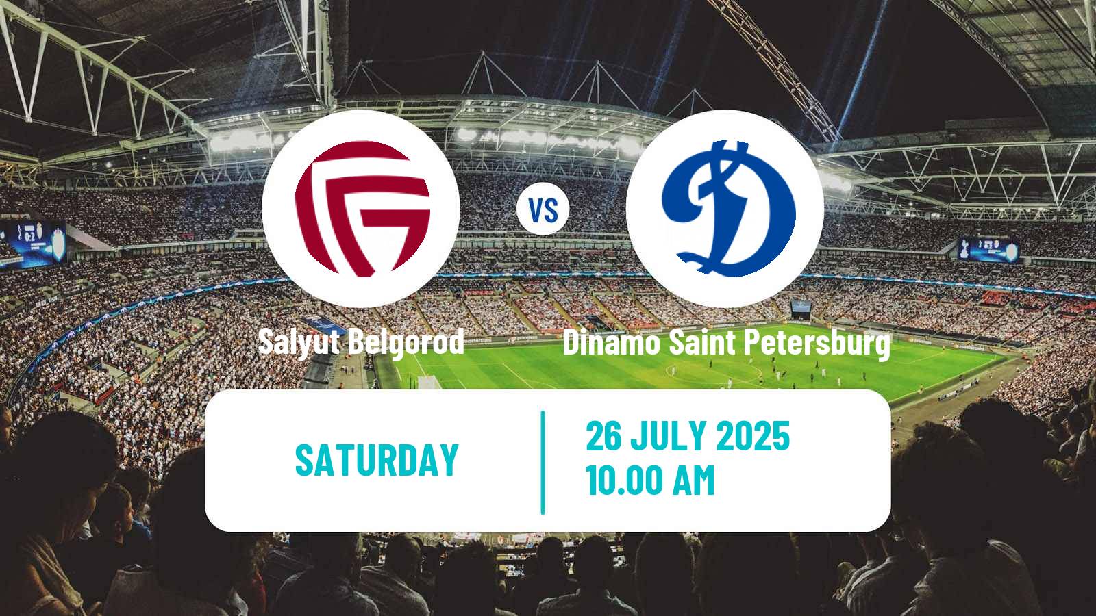 Soccer FNL 2 Division B Group 3 Salyut Belgorod - Dinamo Saint Petersburg
