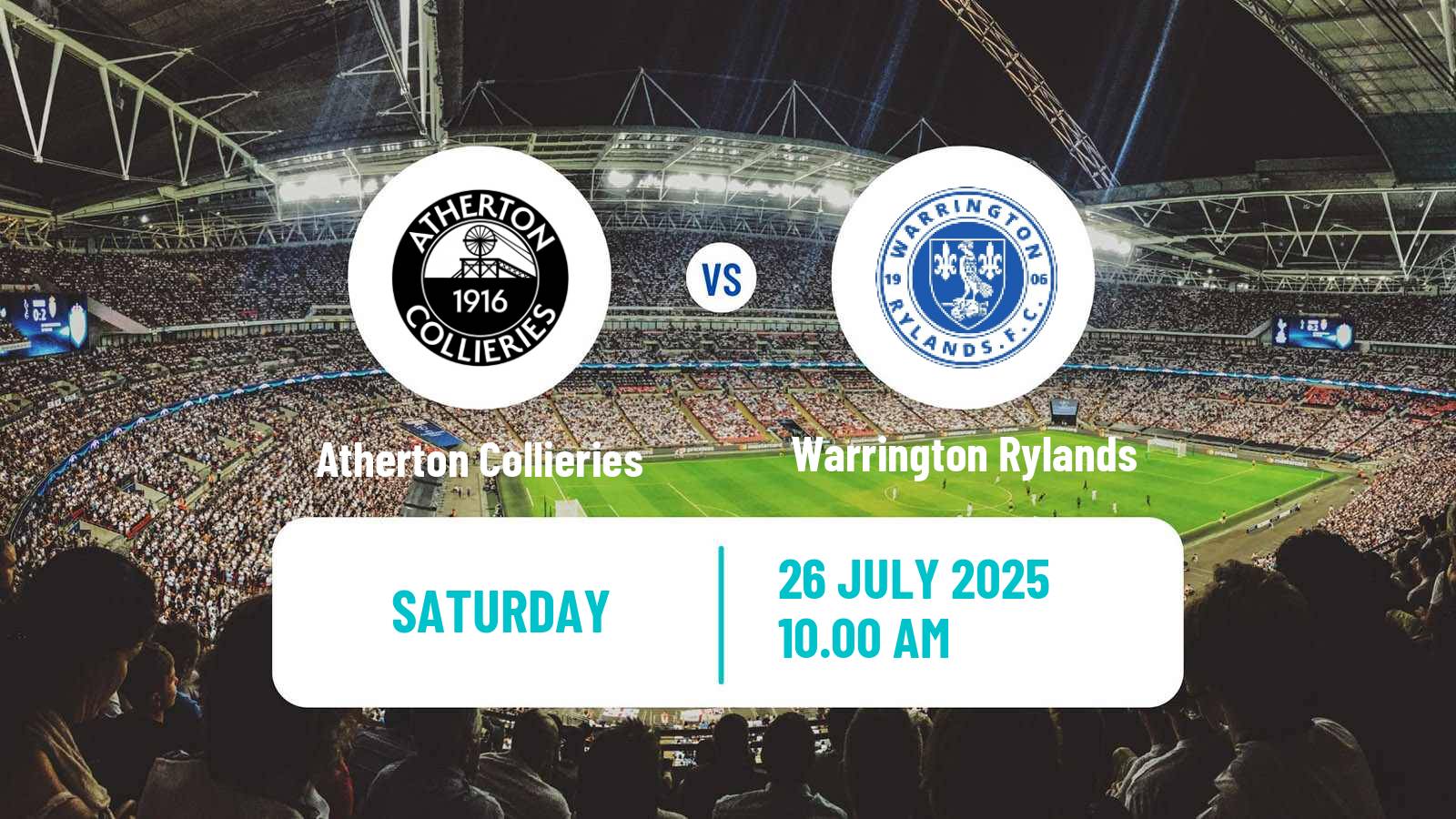 Soccer Club Friendly Atherton Collieries - Warrington Rylands