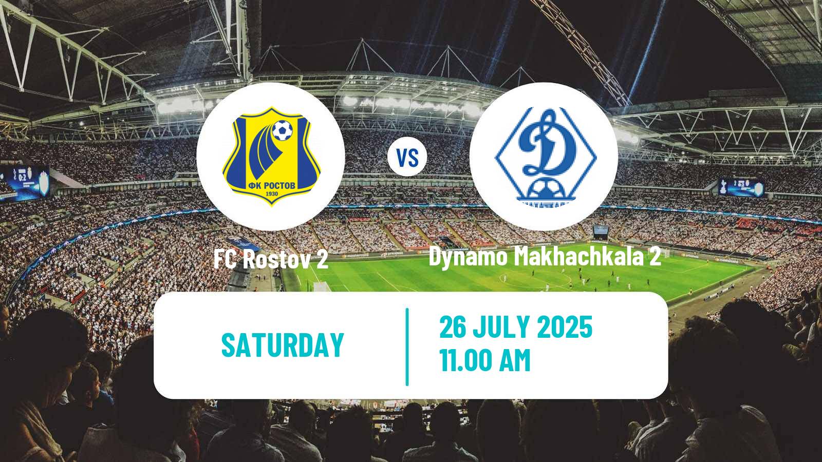 Soccer FNL 2 Division B Group 1 Rostov 2 - Dynamo Makhachkala 2