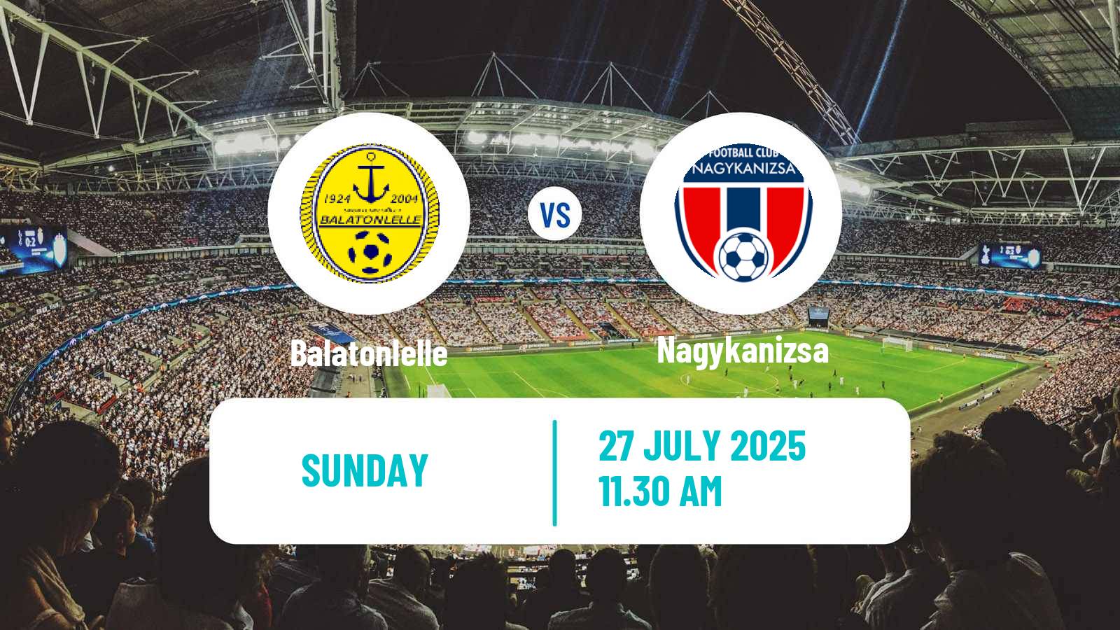 Soccer Hungarian NB III Southwest Balatonlelle - Nagykanizsa