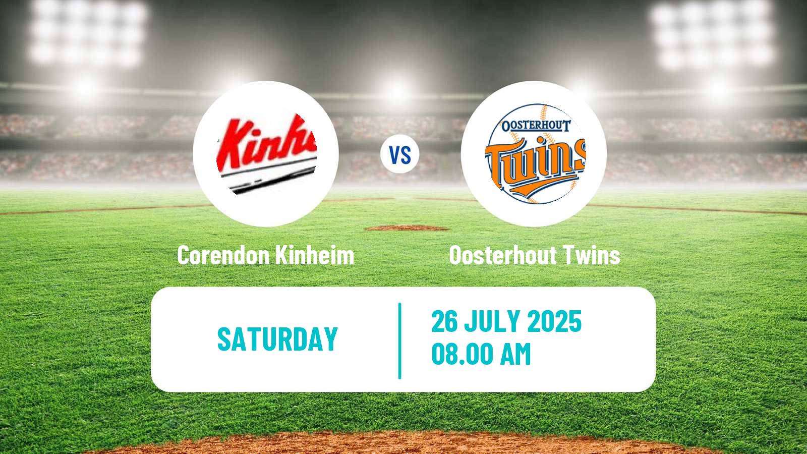 Baseball Dutch Hoofdklasse Baseball Corendon Kinheim - Oosterhout Twins