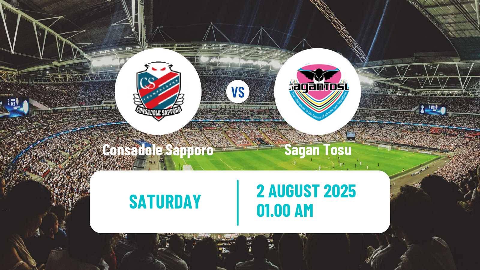 Soccer Japan J2 League Consadole Sapporo - Sagan Tosu
