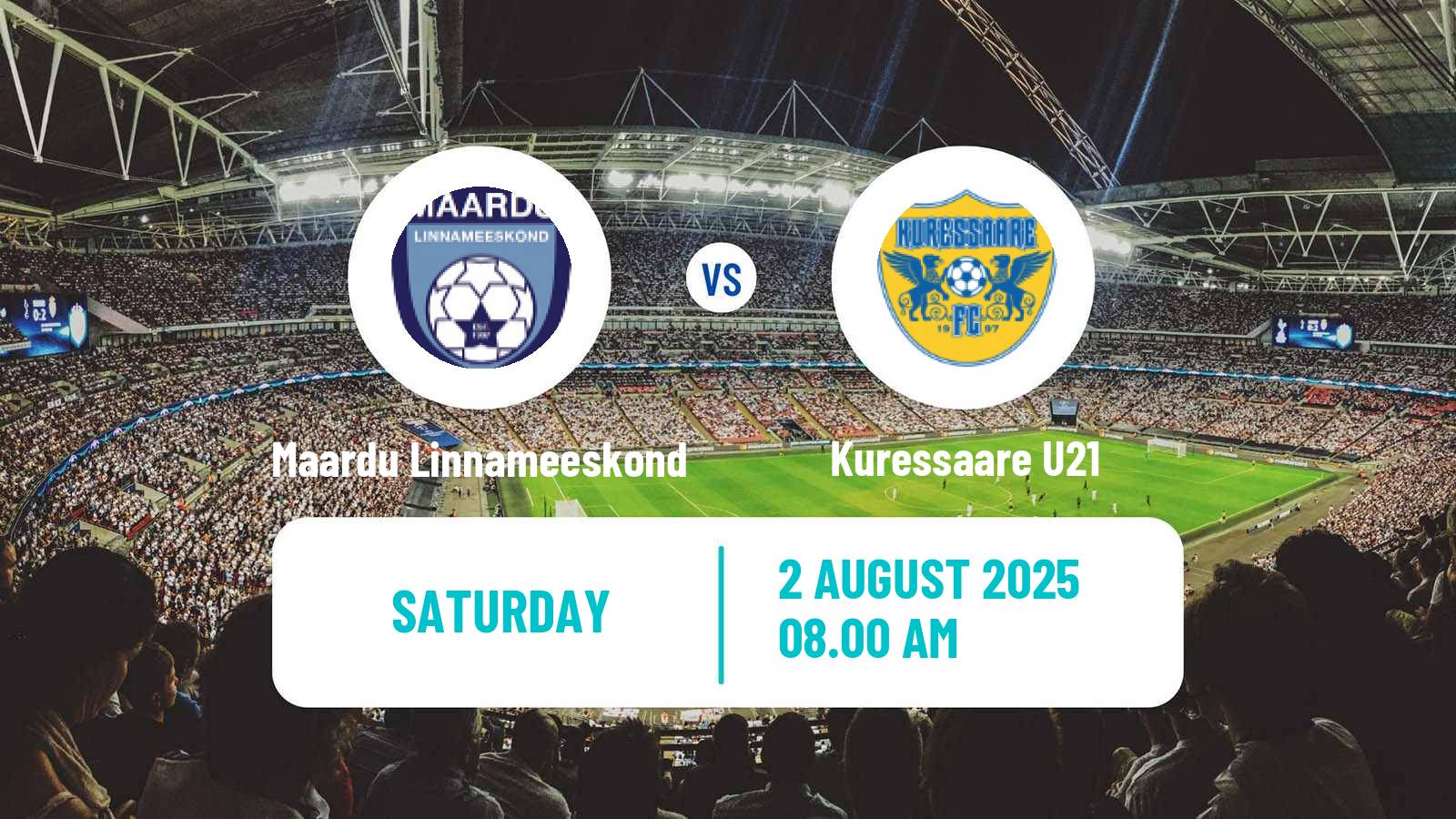 Soccer Estonian Esiliiga B Maardu Linnameeskond - Kuressaare U21