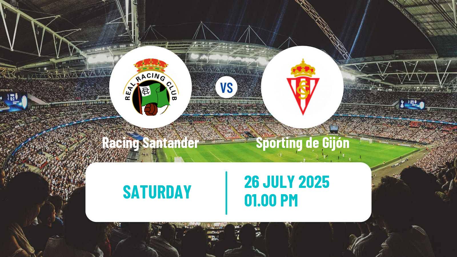 Soccer Club Friendly Racing Santander - Sporting de Gijón