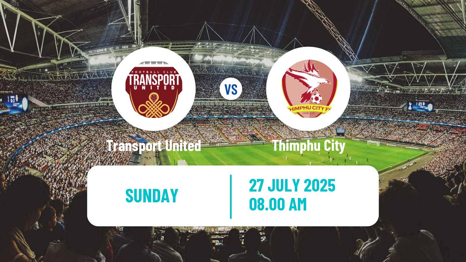 Soccer Bhutan Premier League Transport United - Thimphu City