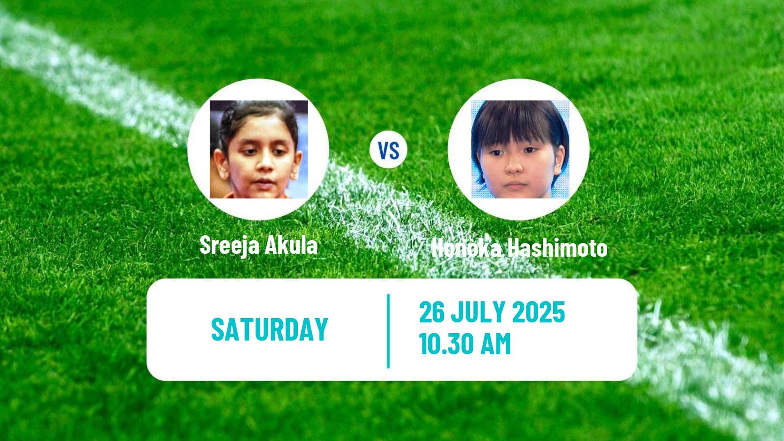 Table tennis Wtt Contender Lagos Women Sreeja Akula - Honoka Hashimoto