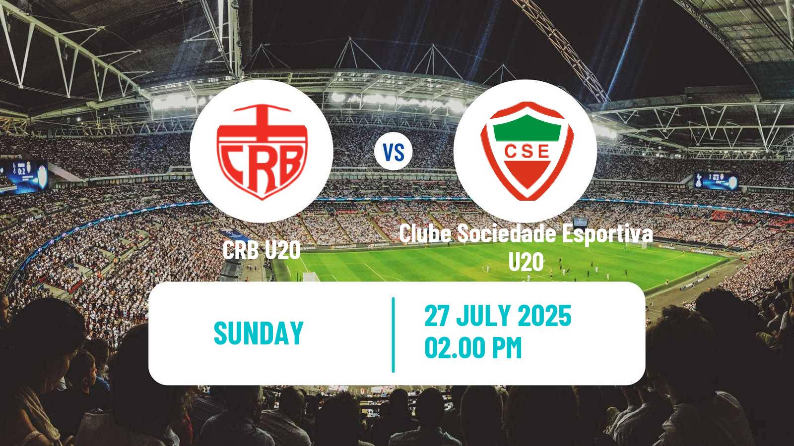 Soccer Brazilian Alagoano U20 CRB U20 - Clube Sociedade Esportiva U20