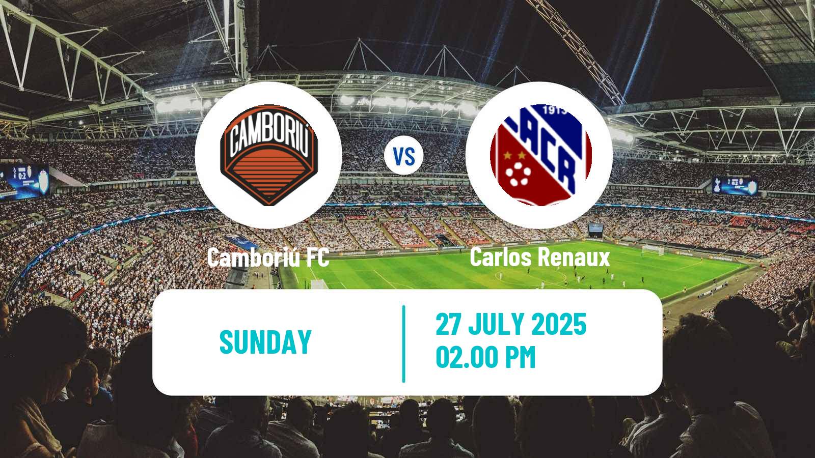 Soccer Brazilian Campeonato Catarinense 2 Camboriú - Carlos Renaux