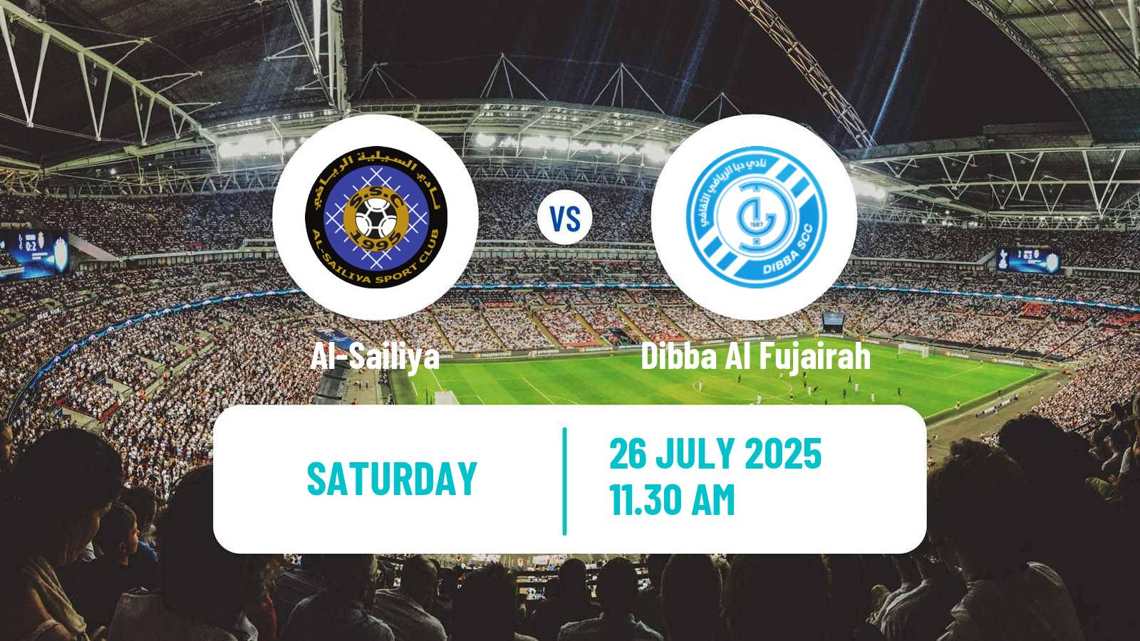 Soccer Club Friendly Al-Sailiya - Dibba Al Fujairah