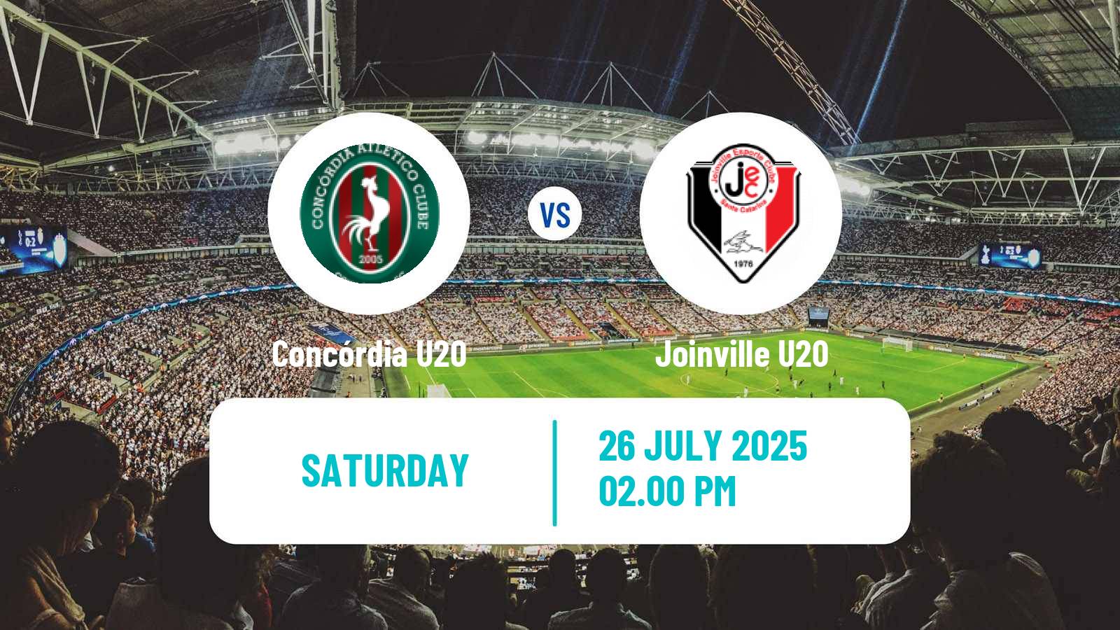 Soccer Brazilian Catarinense U20 Concórdia U20 - Joinville U20