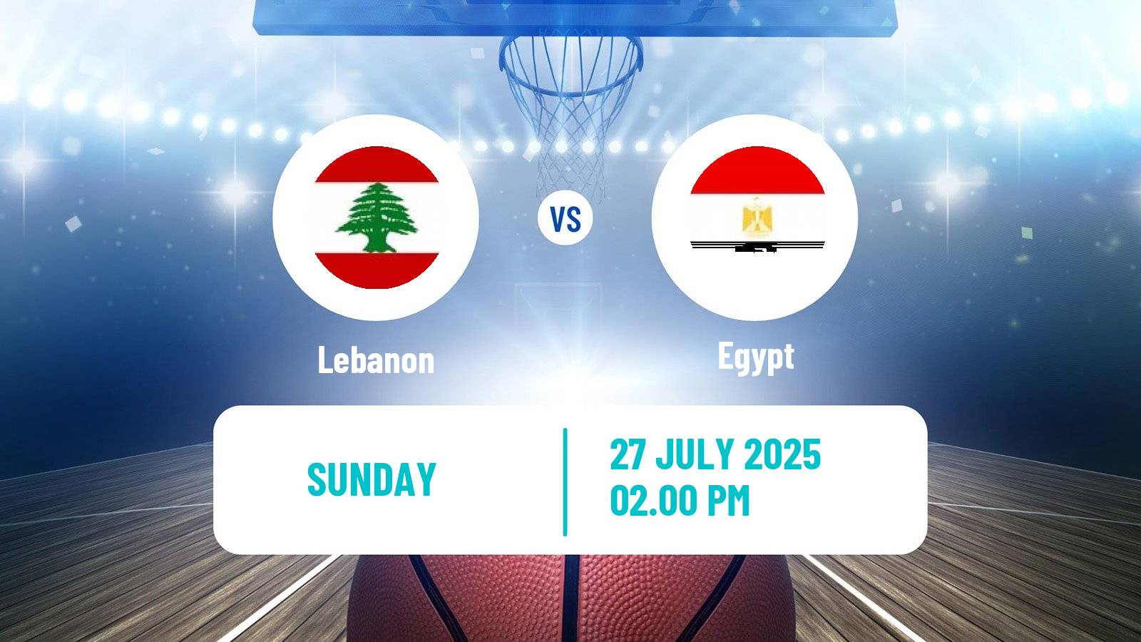 Basketball Friendly International Basketball Lebanon - Egypt
