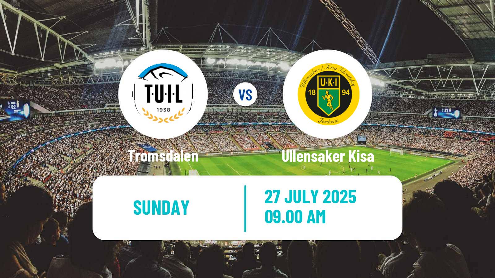Soccer Norwegian Division 2 - Group 2 Tromsdalen - Ullensaker Kisa