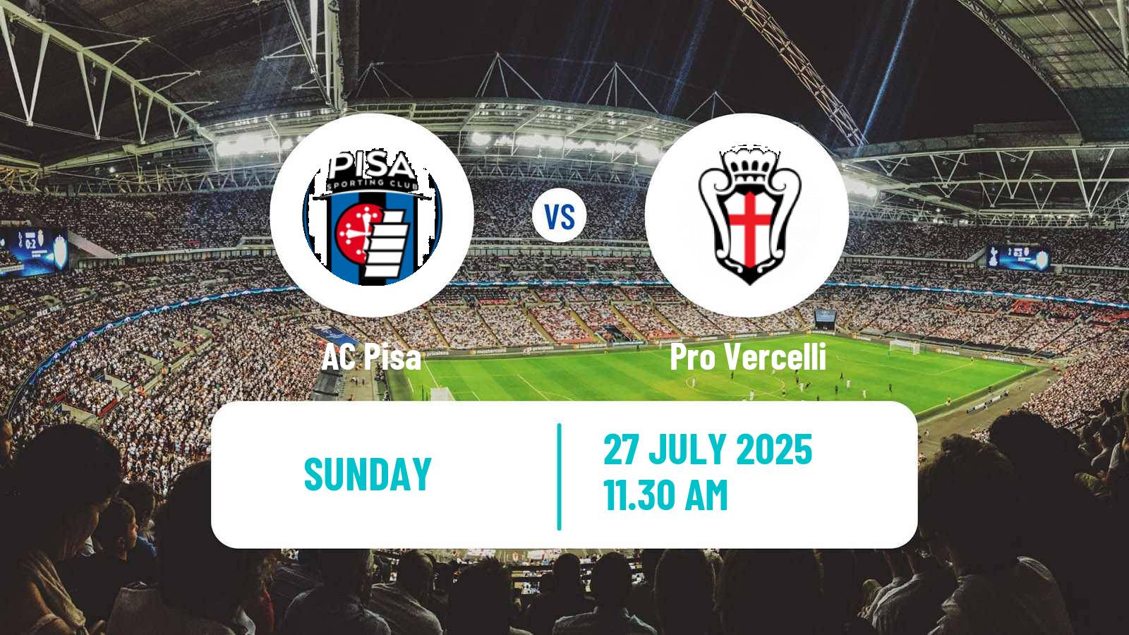 Soccer Club Friendly Pisa - Pro Vercelli