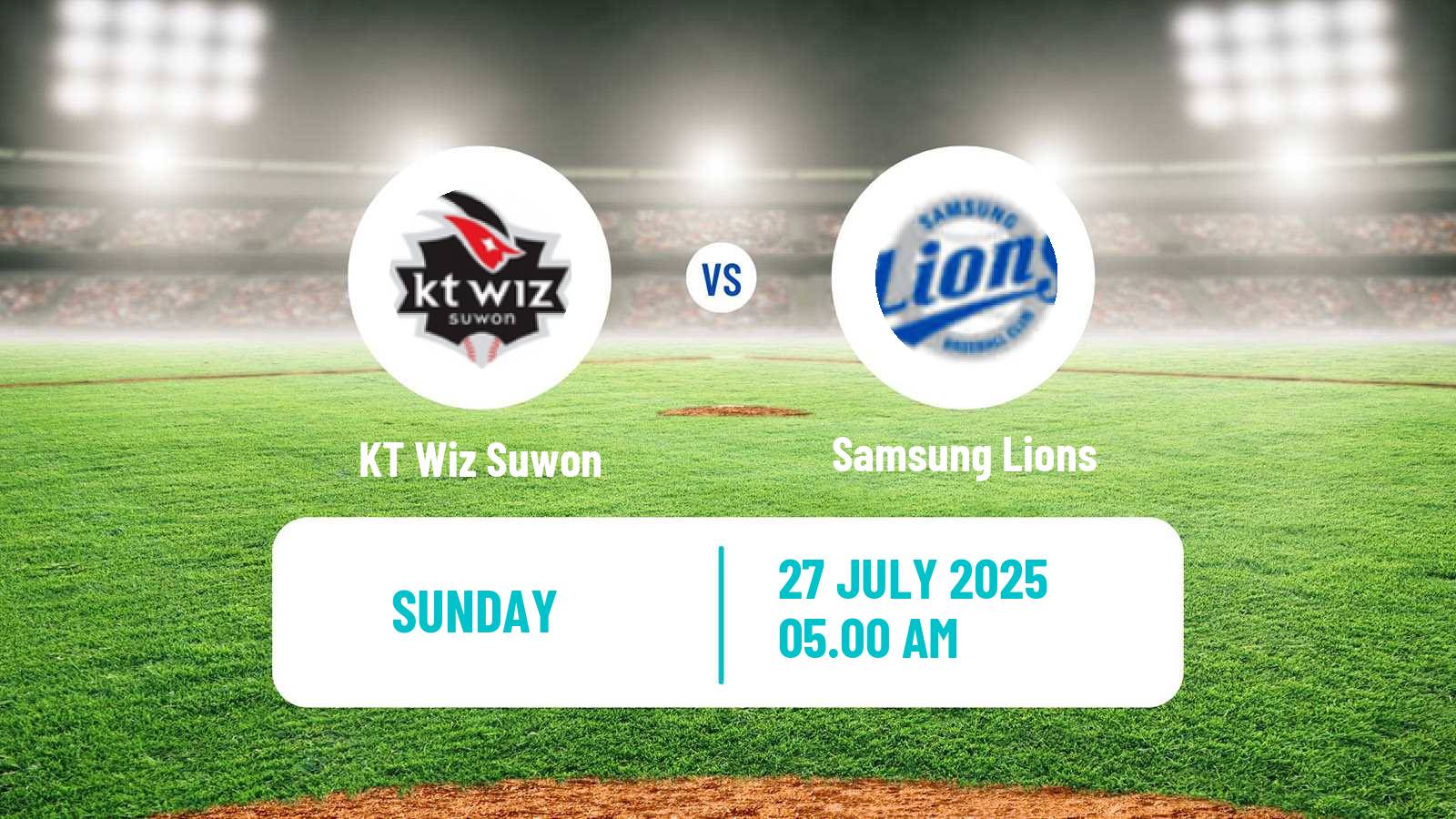 Baseball KBO KT Wiz Suwon - Samsung Lions