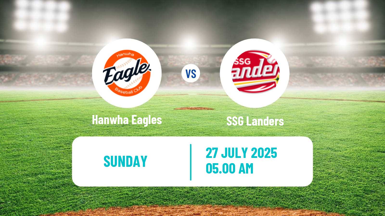 Baseball KBO Hanwha Eagles - SSG Landers