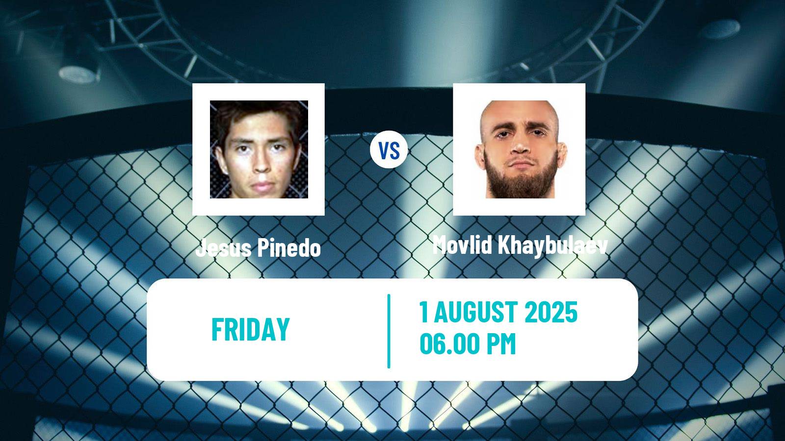 MMA Featherweight Pfl Tournament Men Jesus Pinedo - Movlid Khaybulaev