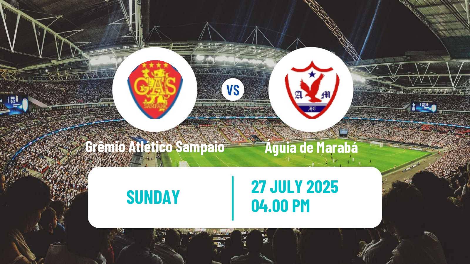 Soccer Brazilian Serie D Grêmio Atlético Sampaio - Águia de Marabá