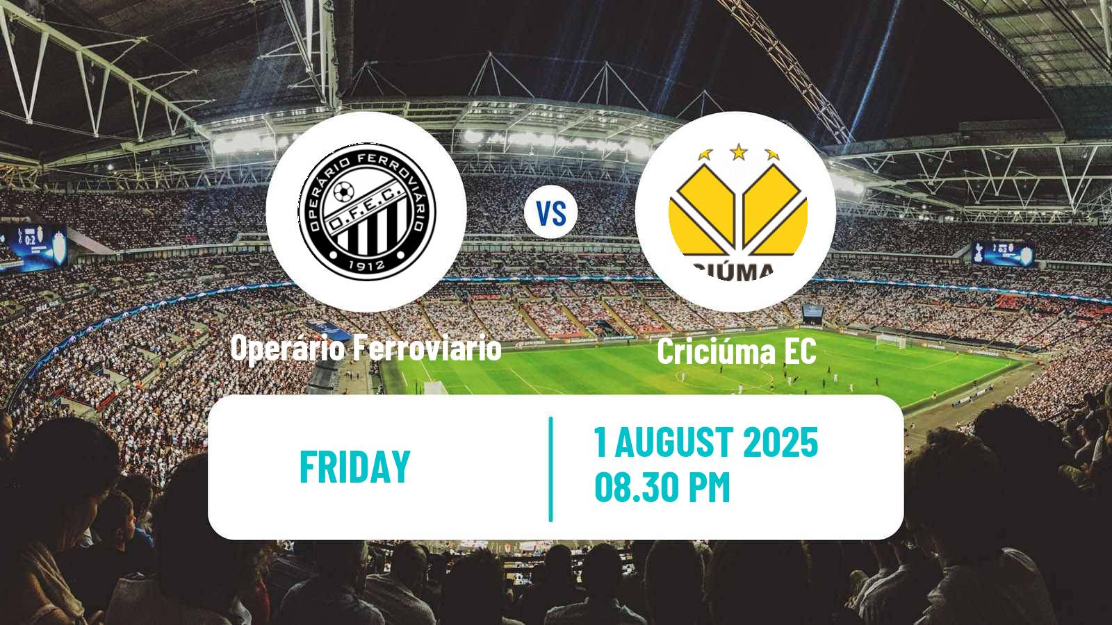 Soccer Brazilian Serie B Operário Ferroviario - Criciúma