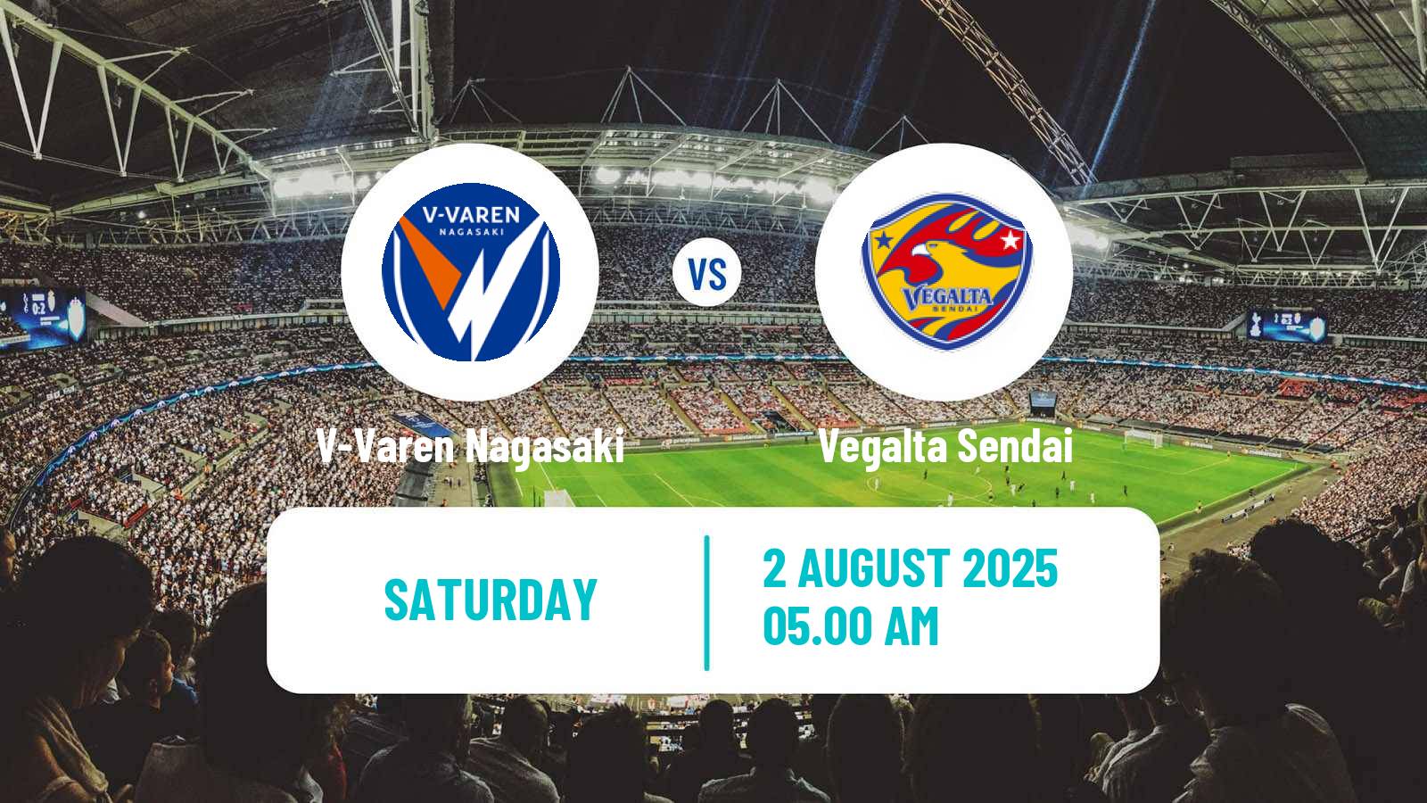 Soccer Japan J2 League V-Varen Nagasaki - Vegalta Sendai