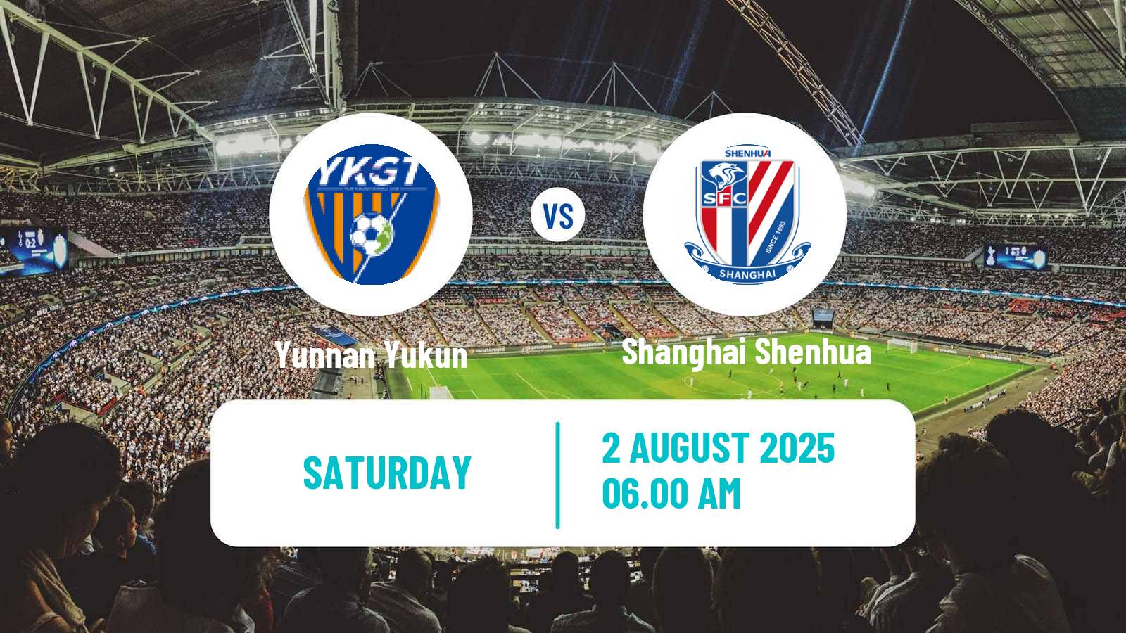 Soccer Chinese Super League Yunnan Yukun - Shanghai Shenhua