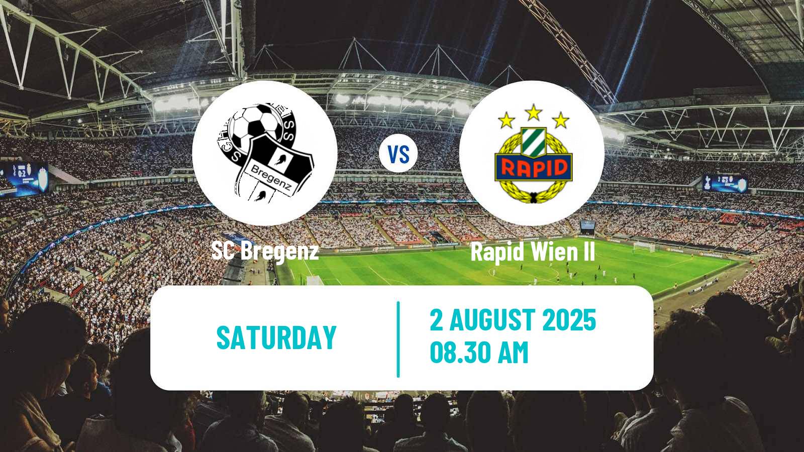 Soccer Austrian 2 Liga Bregenz - Rapid Wien II