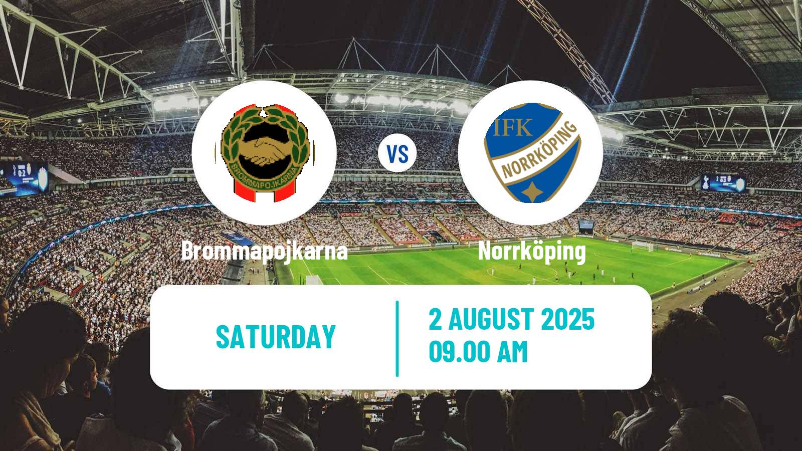 Soccer Swedish Allsvenskan Brommapojkarna - Norrköping