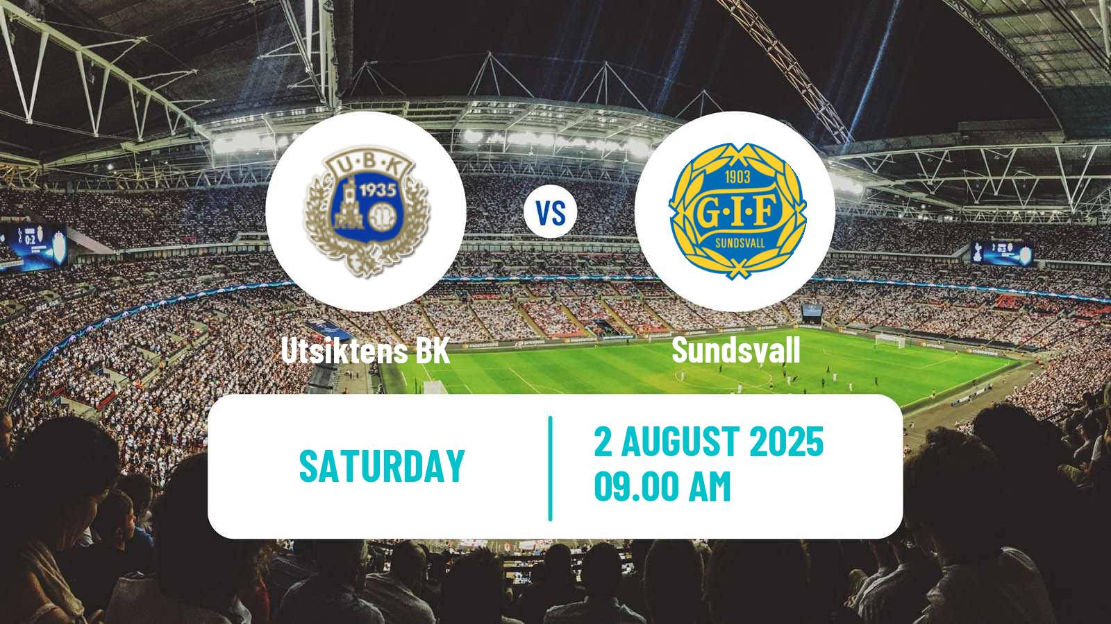 Soccer Swedish Superettan Utsikten - Sundsvall