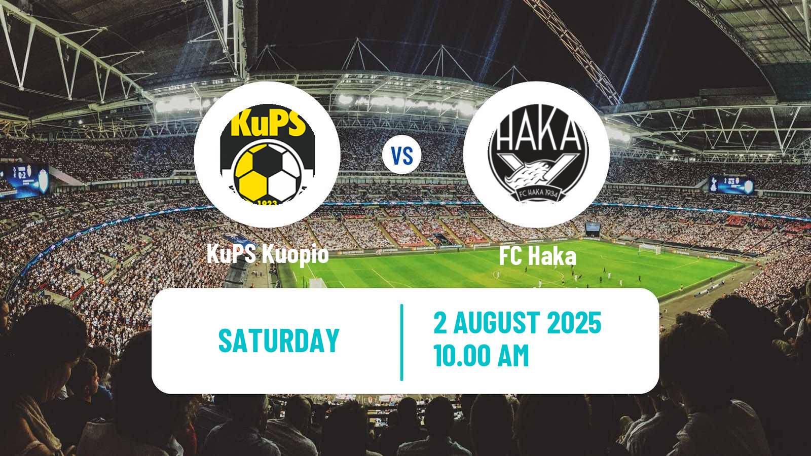 Soccer Finnish Veikkausliiga KuPS Kuopio - Haka
