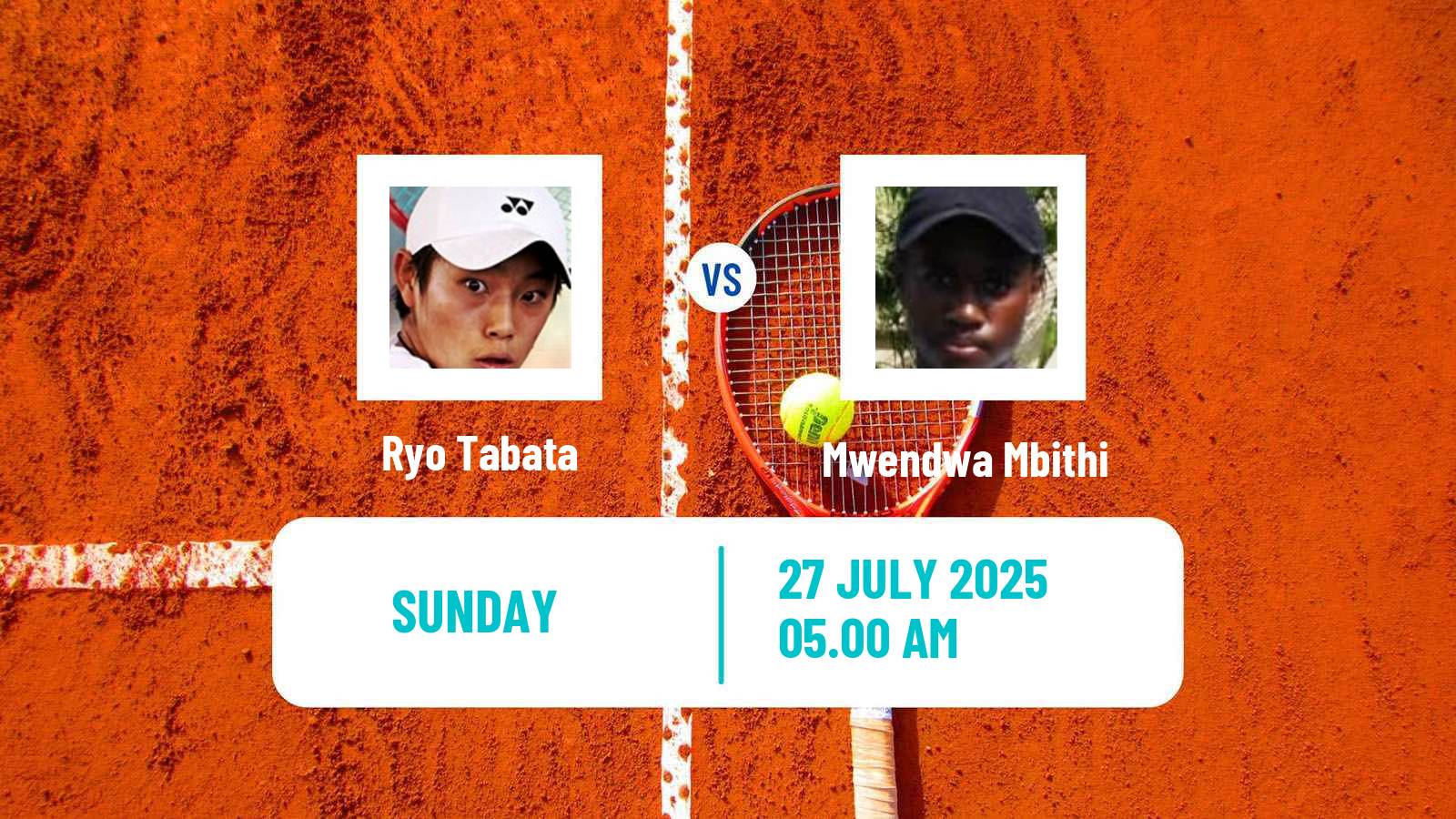 Tennis ITF M15 Monastir 29 Men Ryo Tabata - Mwendwa Mbithi