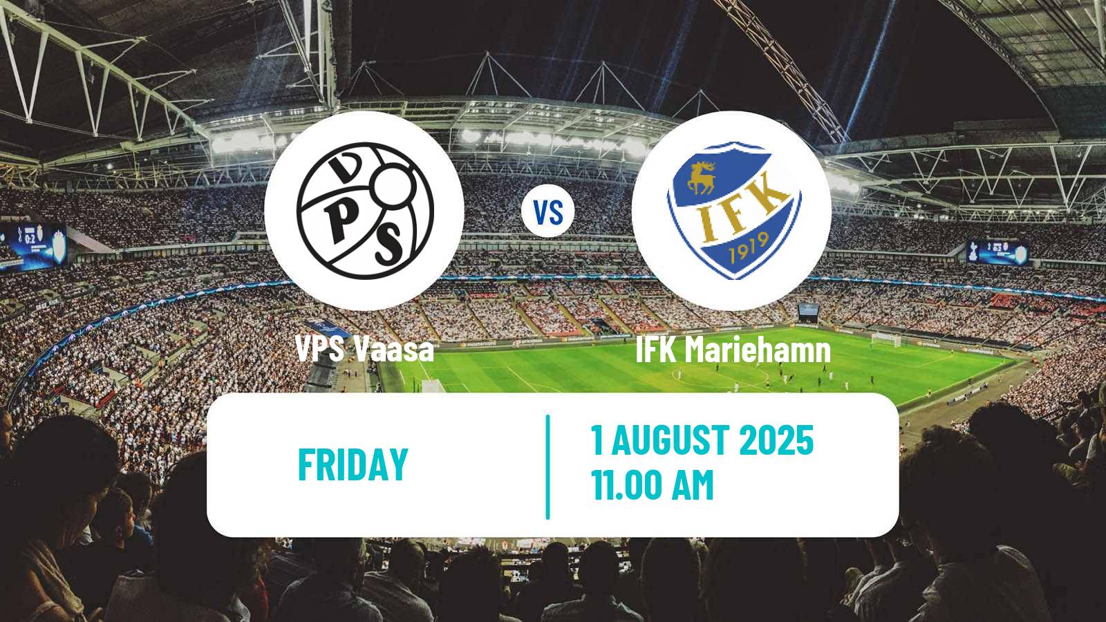 Soccer Finnish Veikkausliiga VPS Vaasa - IFK Mariehamn