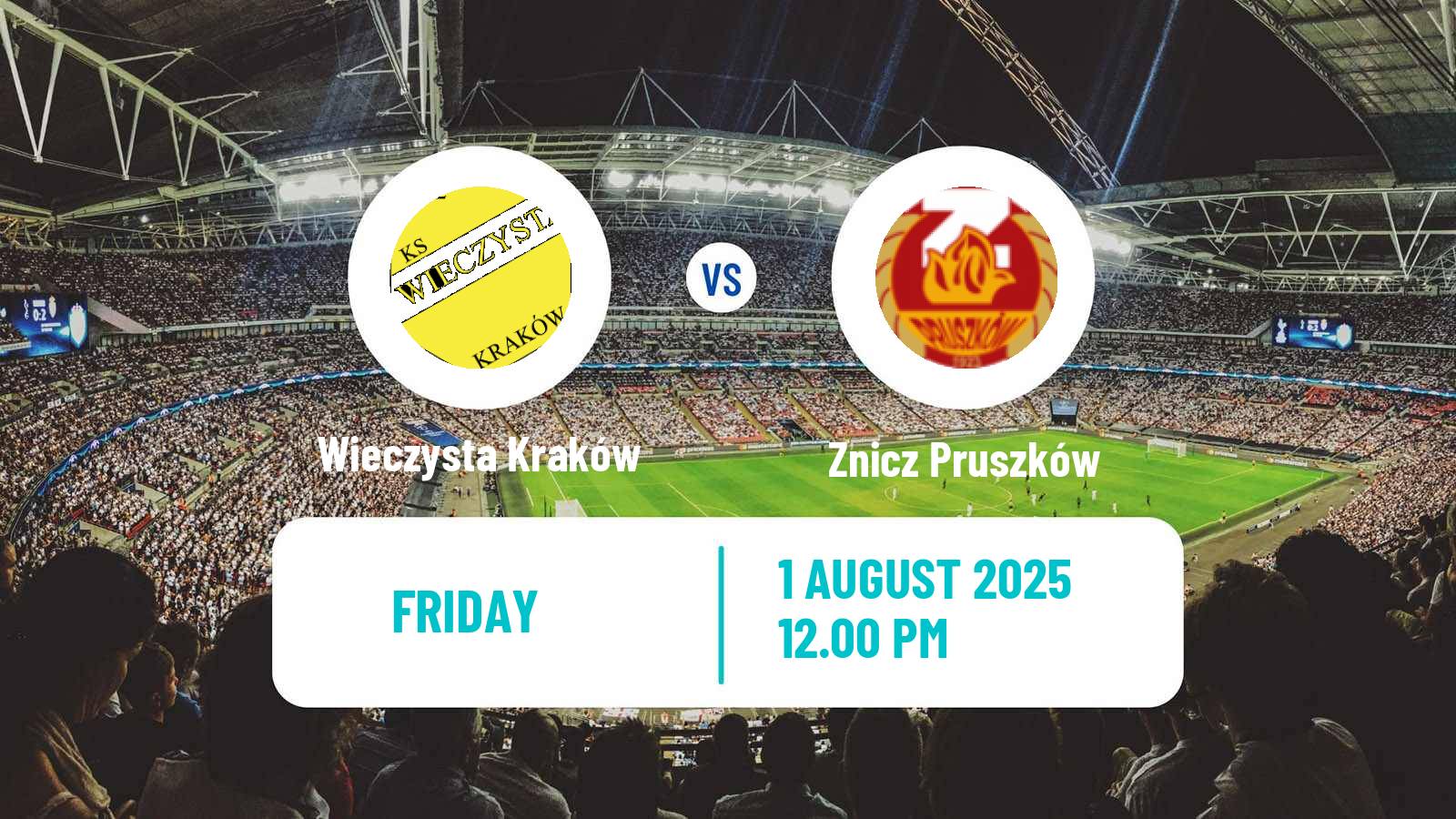 Soccer Polish Division 1 Wieczysta Kraków - Znicz Pruszków