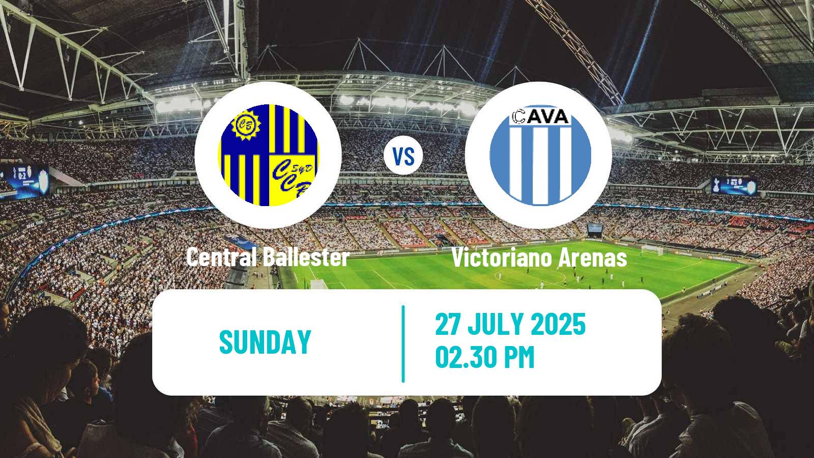 Soccer Argentinian Primera C Central Ballester - Victoriano Arenas