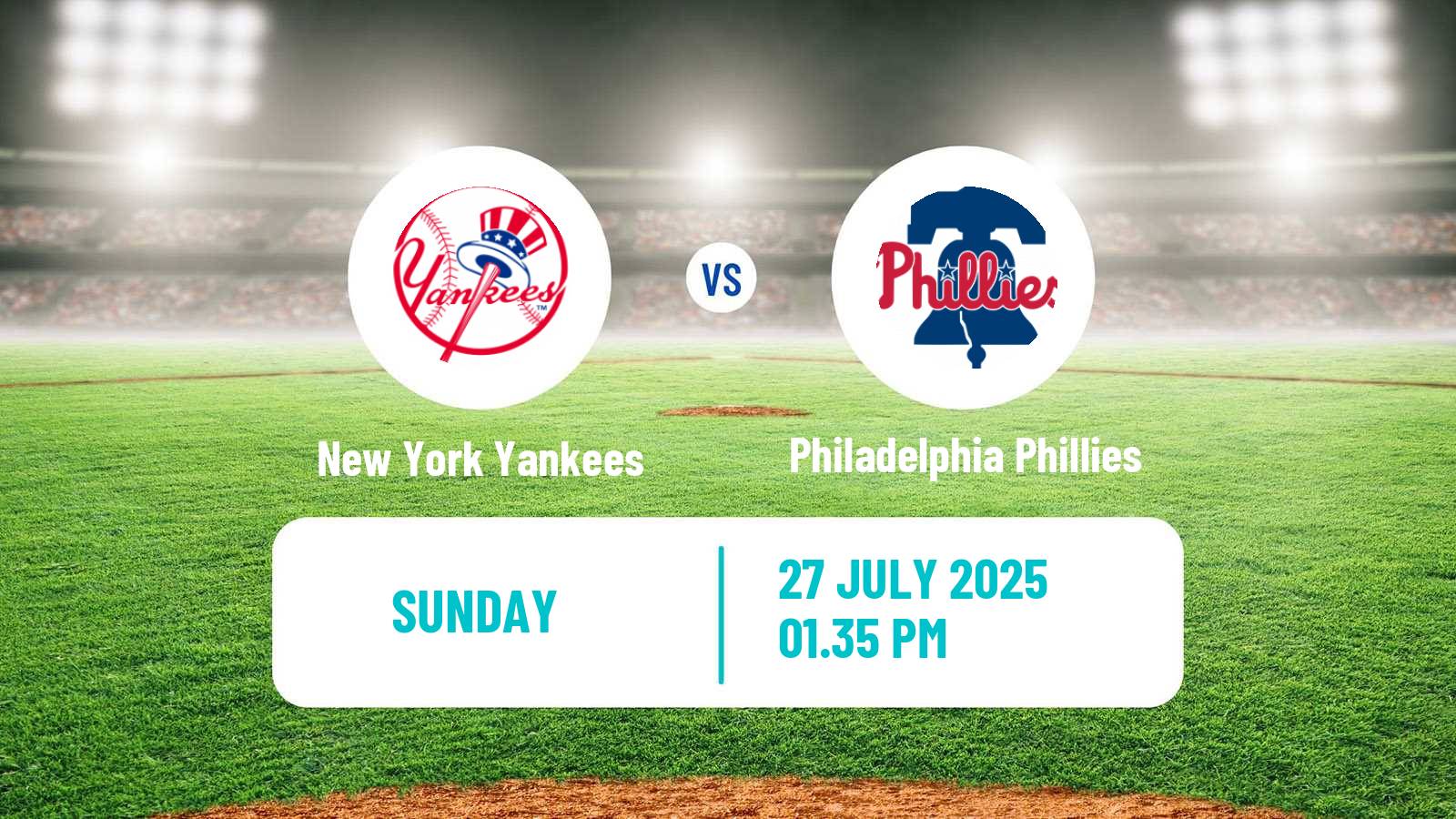 Baseball MLB New York Yankees - Philadelphia Phillies