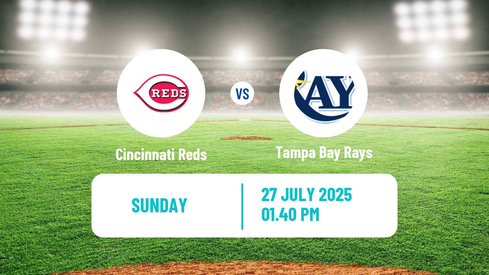 Baseball MLB Cincinnati Reds - Tampa Bay Rays