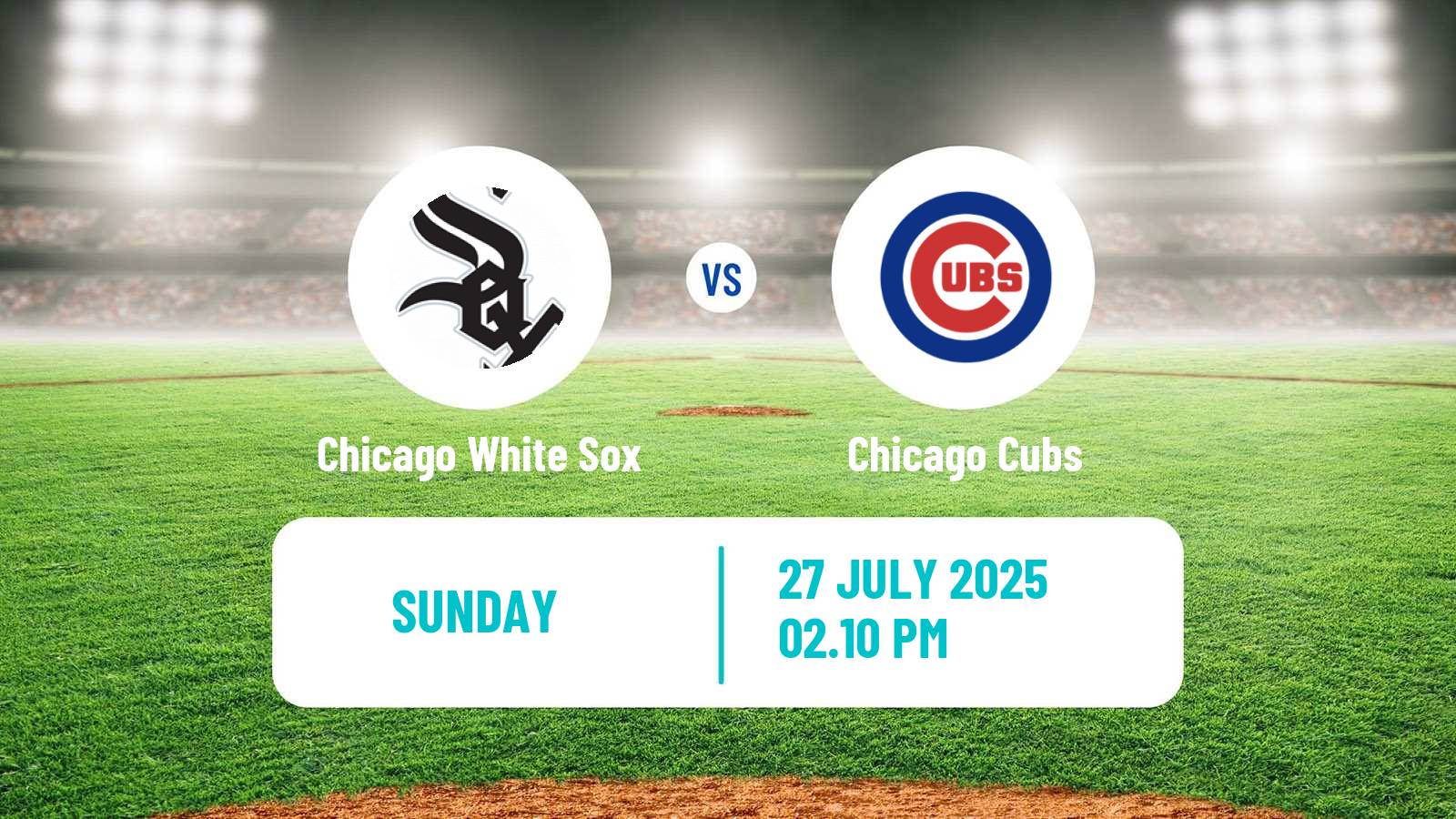 Baseball MLB Chicago White Sox - Chicago Cubs