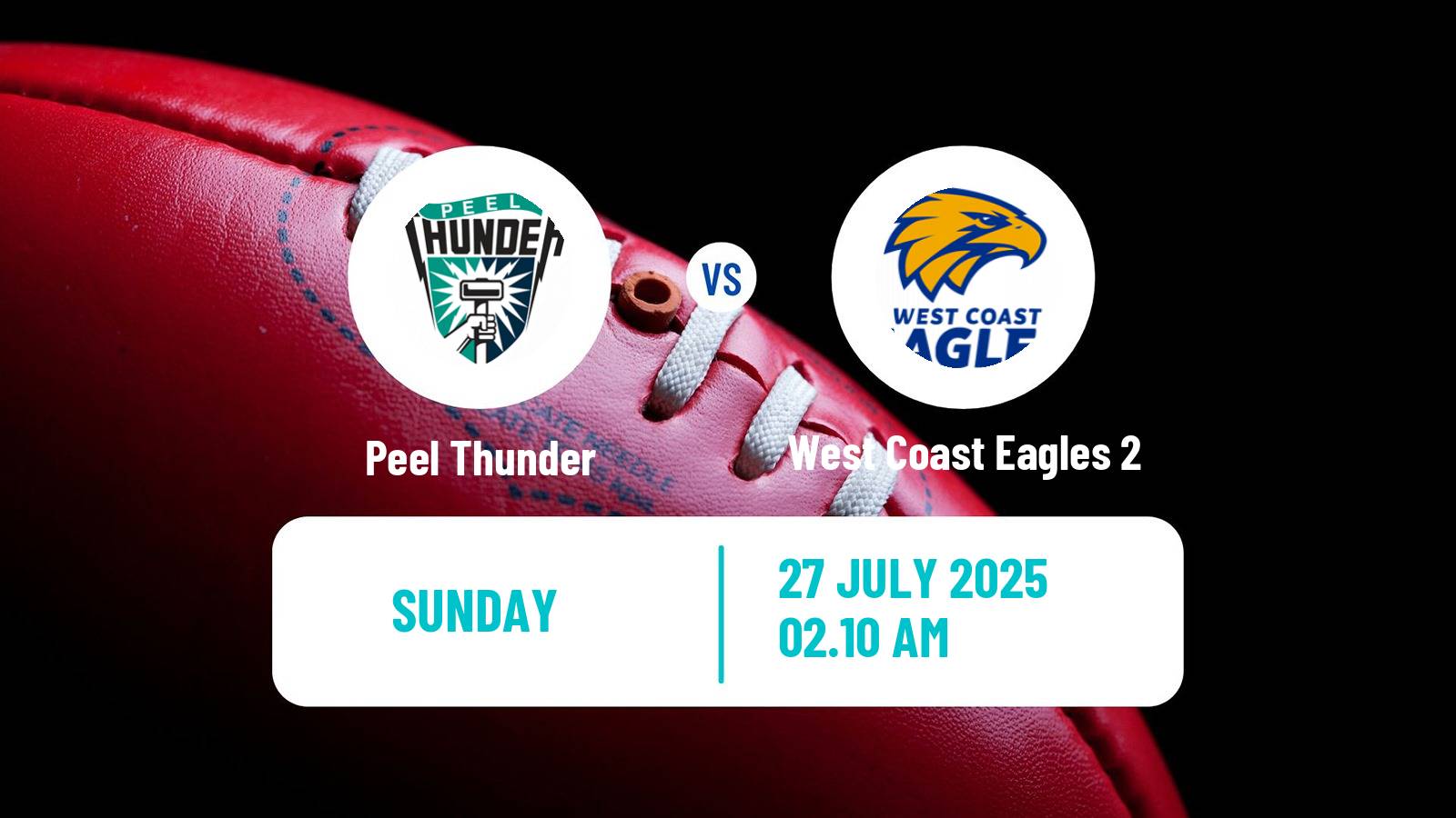 Aussie rules WAFL Peel Thunder - West Coast Eagles 2