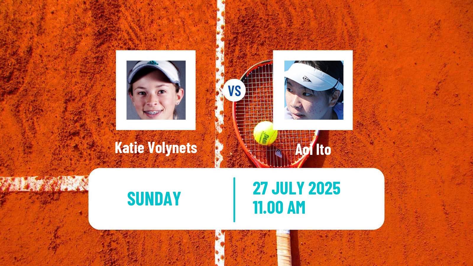 Tennis WTA Montreal Katie Volynets - Aoi Ito