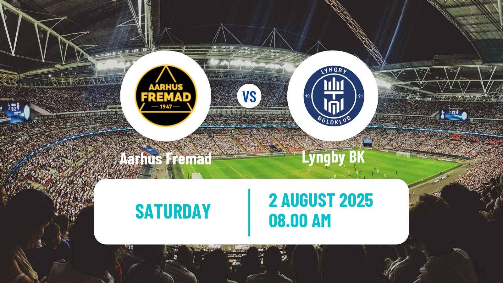 Soccer Danish 1 Division Aarhus Fremad - Lyngby BK