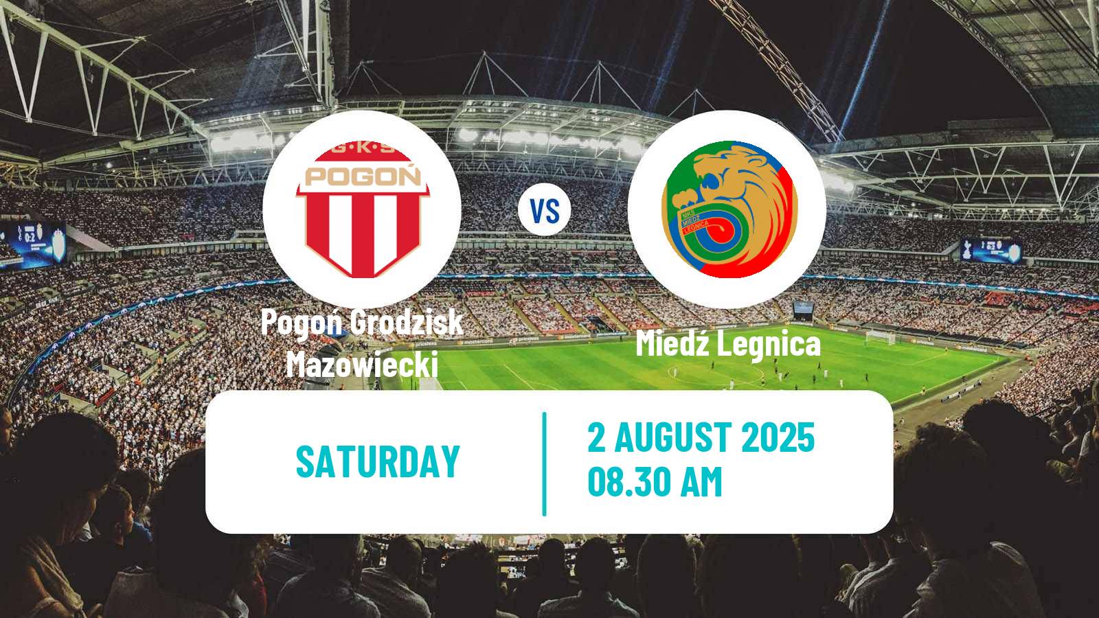 Soccer Polish Division 1 Pogoń Grodzisk Mazowiecki - Miedź Legnica