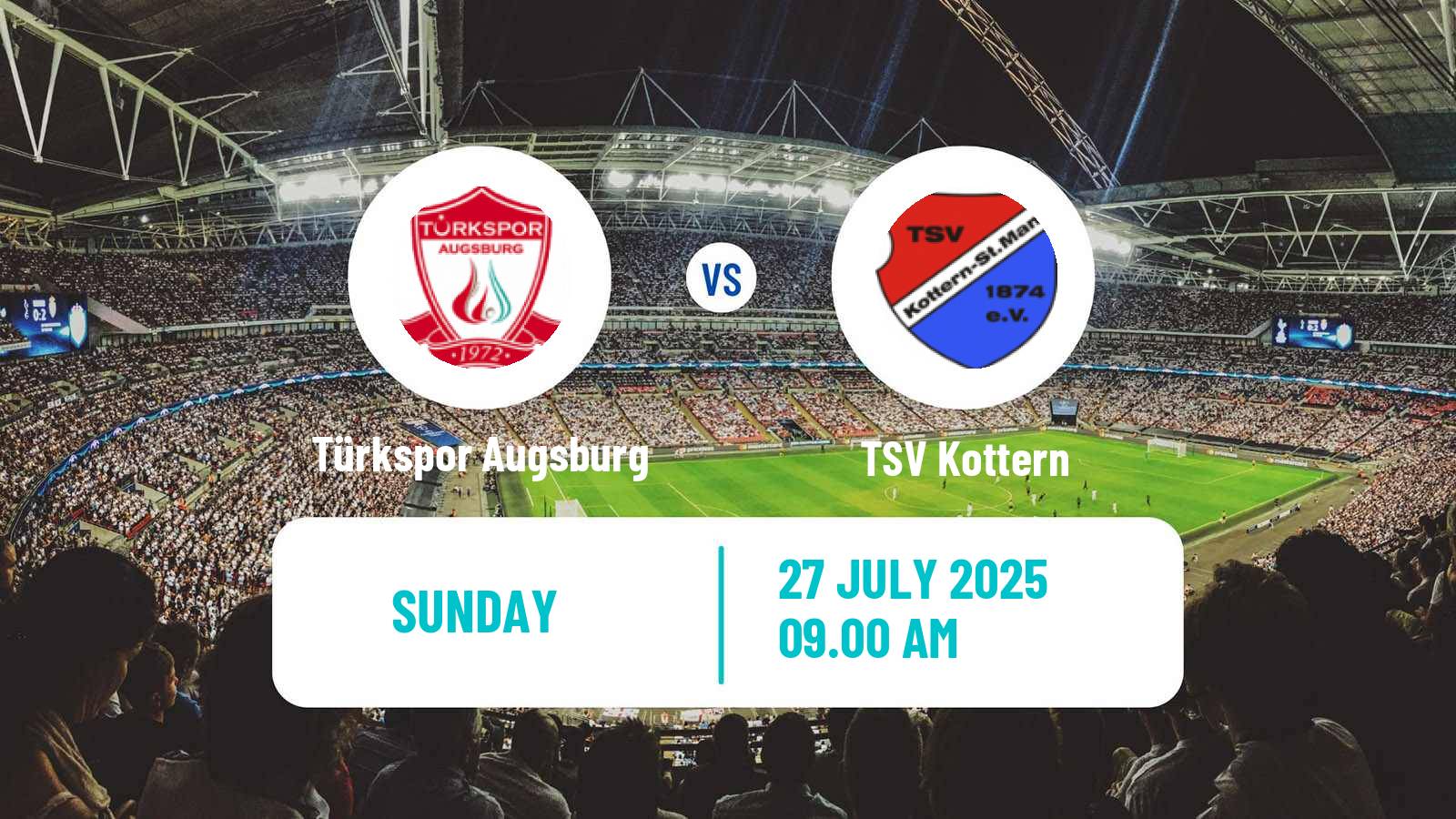 Soccer German Oberliga Bayern Süd Türkspor Augsburg - TSV Kottern