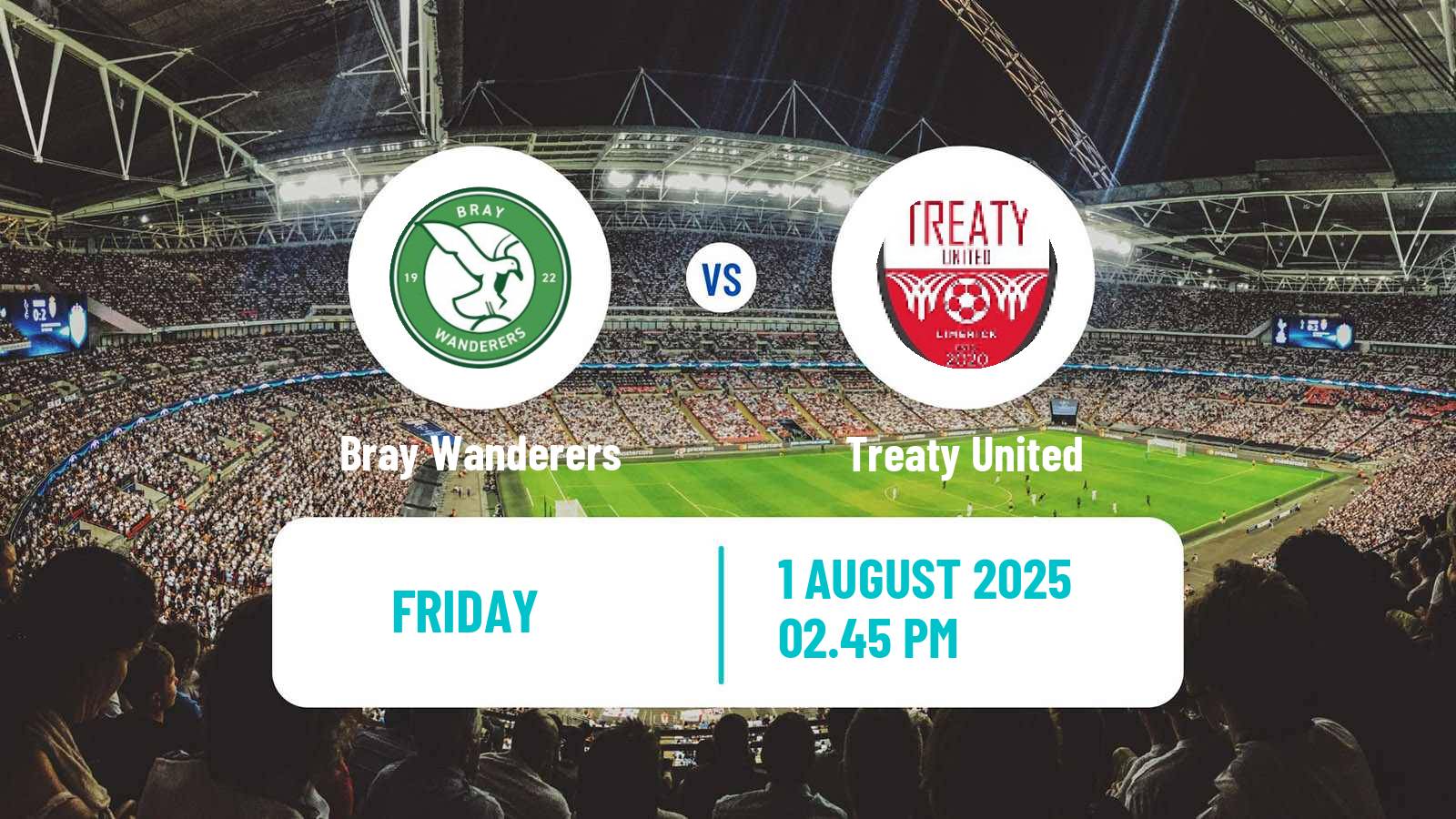 Soccer Irish Division 1 Bray Wanderers - Treaty United