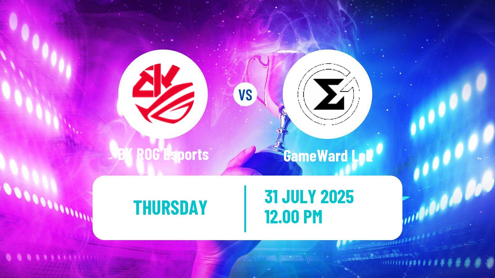 Esports League Of Legends Lfl BK ROG Esports - GameWard