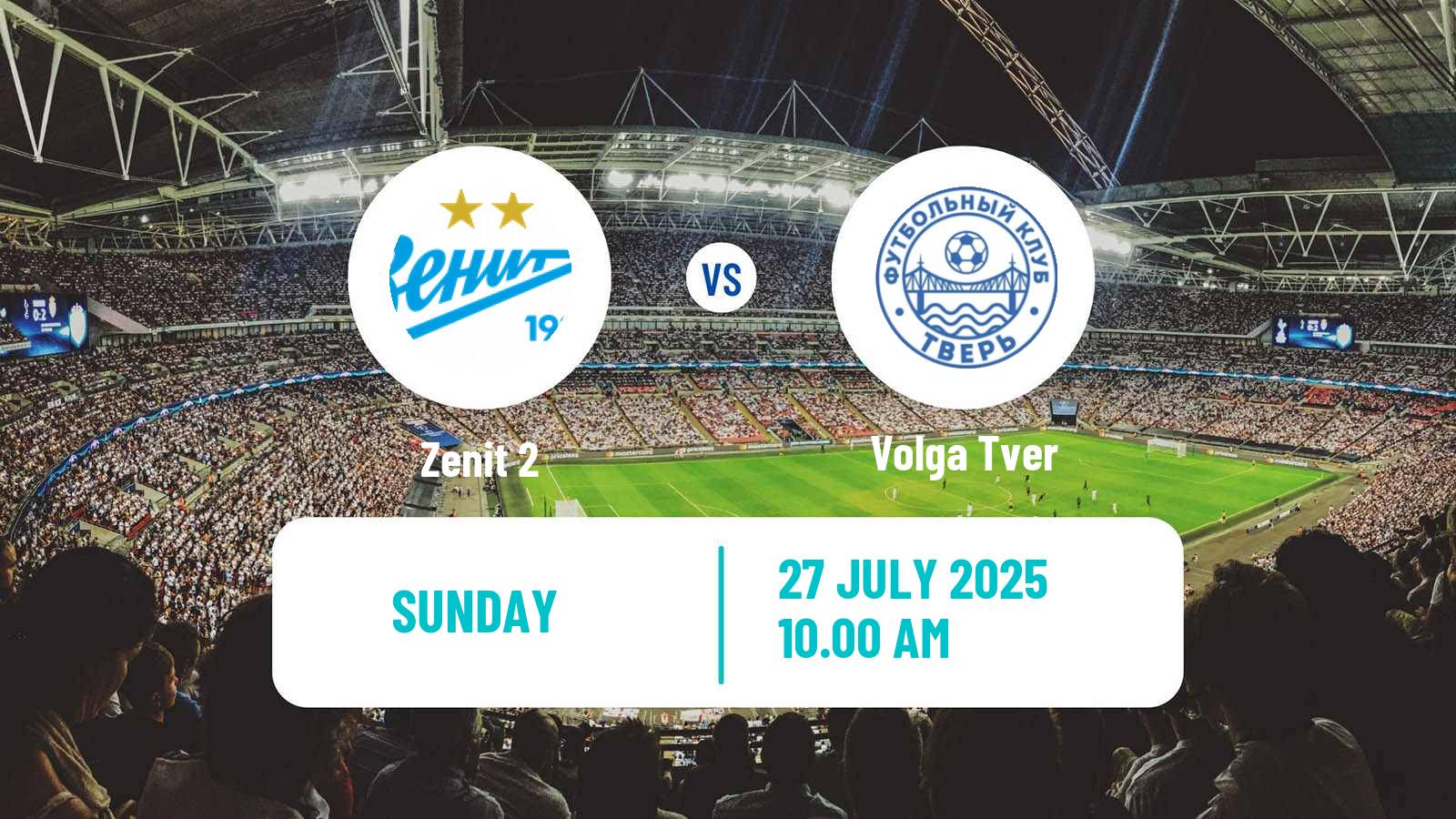 Soccer FNL 2 Division B Group 2 Zenit 2 - Volga Tver