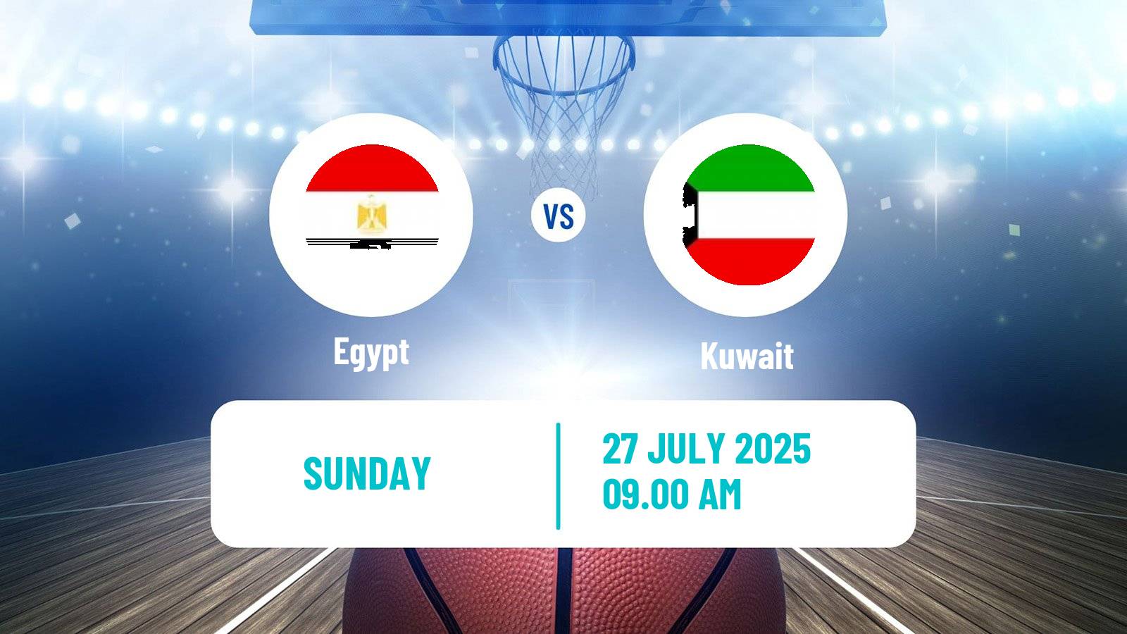 Basketball Friendly International Basketball Egypt - Kuwait