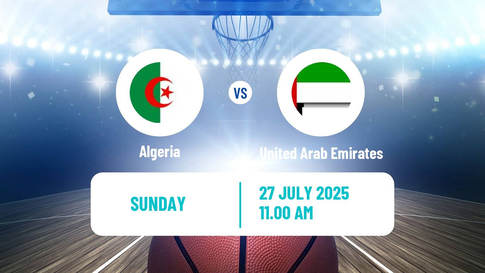 Basketball Friendly International Basketball Algeria - United Arab Emirates