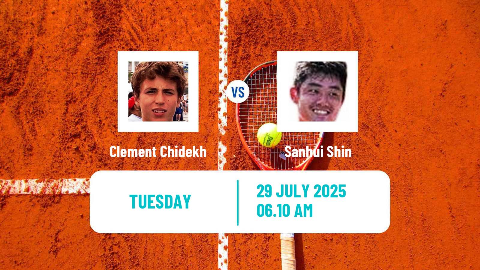 Tennis Astana Challenger Men Clement Chidekh - Sanhui Shin