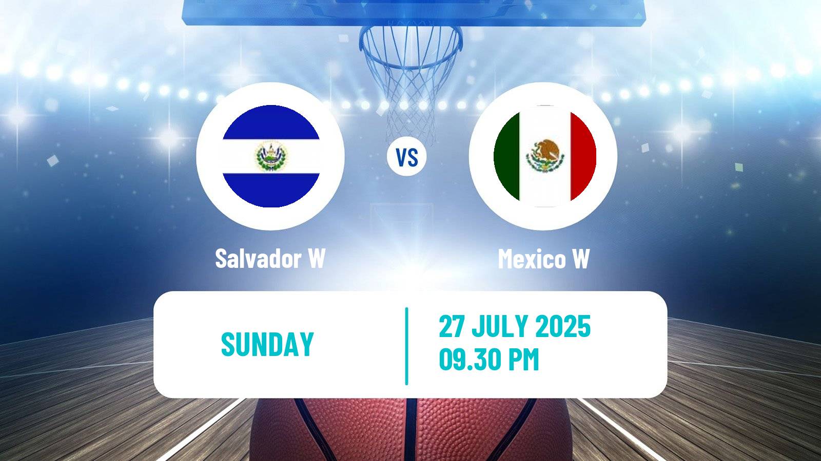 Basketball COCABA Championship Women Salvador W - Mexico W